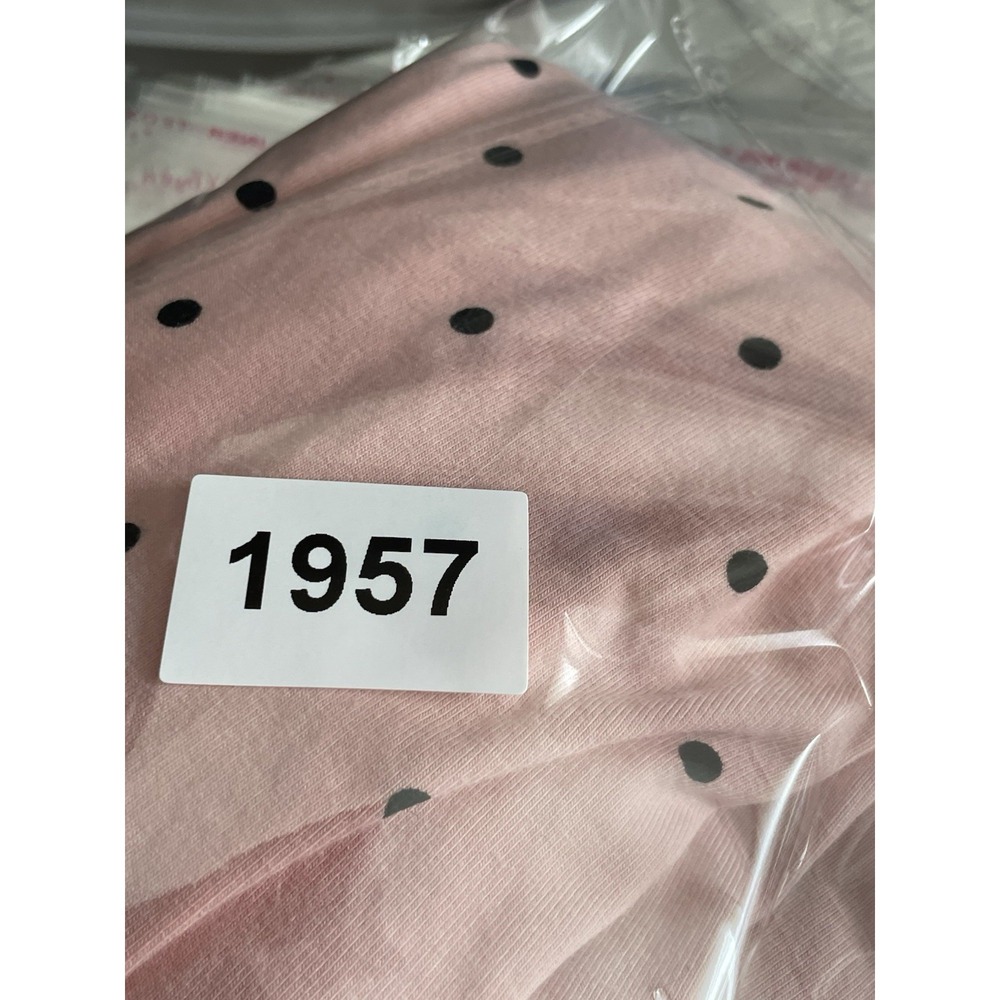 Soma Sleep Shirt Nightgown Large Pink Black Stretch Soft V Neck 3/4 Sleeves - Picture 10 of 10